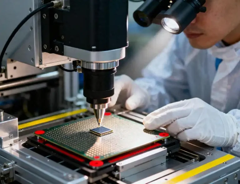 Semiconductor factory testing DRAM NAND memory chips amid 2026 global shortage