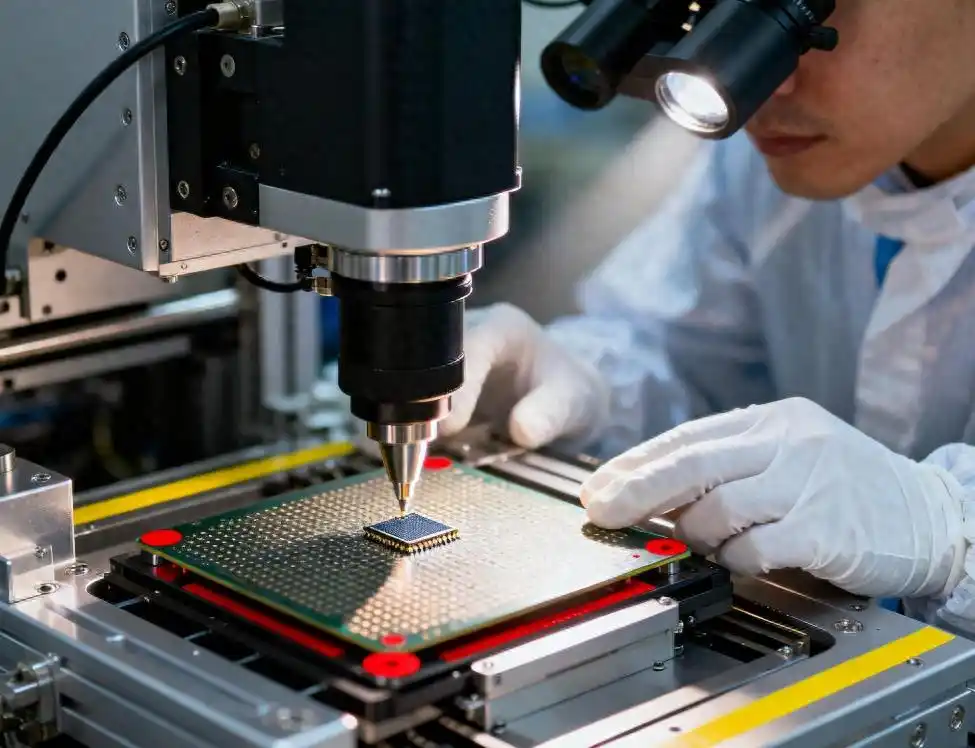 Semiconductor factory testing DRAM NAND memory chips amid 2026 global shortage